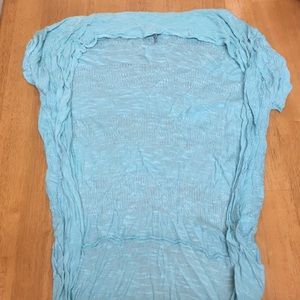 Mint green short sleeved cardigan